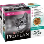 Pte pour chat delicate au poisson pro plan 10 x 85 g