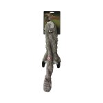 Peluche pour chien raton laveur plat gris girard skineeez 61 cm