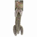 Peluche lapin plat gris pour chien skinneez - 61 cm