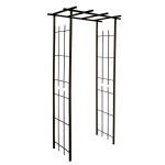 Pergola tube carr petit modle en fer vieilli - 1, 9 m de haut