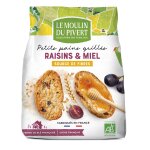 Petits pains grills au miel et raisin bio 225 g