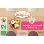 Petits pots pomme et pruneau babybio 2 x 130 g