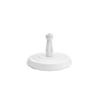 Pied de parasol rond en béton et plastique blanc - Ø 18 / 33 mm Pied de parasol rond en béton et plastique blanc - Ø 18 / 33 mm