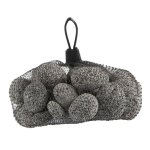 Pierres de lave grises de 20  40 mm en filet de 1 kg
