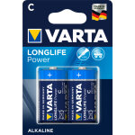 Piles alcalines c / lr14 varta longlife power - le lot de 2
