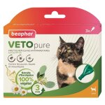 Pipettes antiparasitaires pour le chat coloris blanc vetopure beaphar 3 x 1 ml