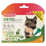 Pipettes antiparasitaires pour le chat coloris blanc vetopure beaphar 6 x 1 ml dont Pipettes antiparasitaires pour le chat coloris blanc vetopure beaphar 6 x 1 ml dont