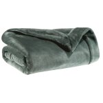 Plaid microfibre coloris for�t en polyester tender vivaraise 150 x 200 cm