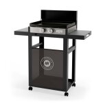 La plancha franaise gaz 250 duo noire 92 x 47 x 105 cm