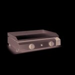 Plancha  gaz en inox et fonte maille forge adour base g 60 - 63, 2 x 47, 8 x 19, 4 cm