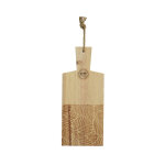 Planche  dcouper coloris beige en bois de manguier - 38 x 16 x 2 cm