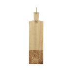 Planche  dcouper coloris beige en bois de manguier - 58 x 16 x 2 cm