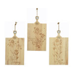 Planche  dcouper coloris transparent en bois de manguier - 48 x 26, 5 x 2 cm