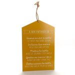 Plaque en bois À bon entendeur - 42 x 27 cm Plaque en bois À bon entendeur - 42 x 27 cm