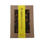 Plaque à casser de chocolat noir bio aux amandes et caramel chocolaterie castelain - Plaque à casser de chocolat noir bio aux amandes et caramel chocolaterie castelain -
