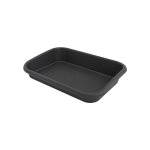 Plateau de jardin noir 42 x 59 x 11 cm