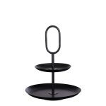 Plateau de service rama en mtal noir edelman hollande -  28 x 36 cm