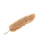 Plume décorative à suspendre en coton marron 10x45 cm Plume décorative à suspendre en coton marron 10x45 cm