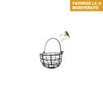 Porte boule de graisse g�ante noire en m�tal � 13 cm