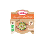 Portion de petits pois panais veau et macaroni babybio 230 g