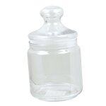 Pot bonbonni�re coloris transparent en verre ah table - 0, 75 l