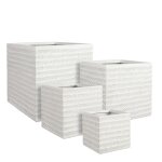 Pot carr� blanc cass� edelman hollande corda - 19 x 19 cm