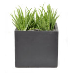Pot carr genve 34x34xh. 30 gris