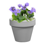Pot horticole �maill� gris � 14 cm