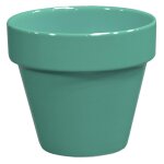 Pot horticole �maill� vert amande � 25 x h 22 cm