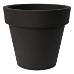Pot en plastique coloris noir perle euro3plast ikon -  120 cm