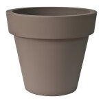 Pot en plastique coloris taupe tourterelle euro3plast ikon - Ø 50 cm Pot en plastique coloris taupe tourterelle euro3plast ikon - Ø 50 cm