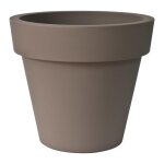 Pot en plastique coloris taupe tourterelle euro3plast ikon - � 70 cm