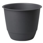 Pot en plastique noir granite poetic joy 60 -  58, 8 x h 48, 8 cm