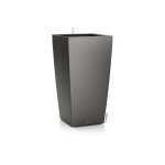 Pot � r�serve d'eau anthracite m�tallis lechuza cubico kit complet - � 30 x h 56 cm