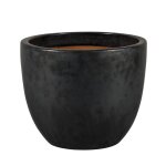 Pot rond �maill� coloris m�tal stockholm - � 30 x h 26 cm