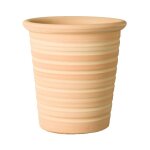 Pot en terre cuite claire strié terrablanca tubo s / 3 - Ø 18 x h 20 cm Pot en terre cuite claire strié terrablanca tubo s / 3 - Ø 18 x h 20 cm
