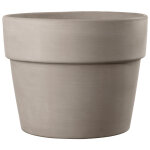 Pot en terre cuite gris clair deroma perfetto grafite -  50 x h 38, 9 cm