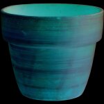 Pot en terre cuite patin hairie grandon pessac -  18 x h 14 cm