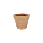 Pot en terre cuite patine hairie grandon fantaisie -  24 x h 20 cm