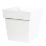 Pot toscane blanc l. 39x39 x h. 39 cm 38 litres