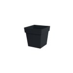 Pot toscane gris anthracite l. 39x39 x h. 39 cm