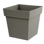 Pot toscane taupe l. 39x39 x h. 39 cm