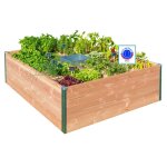 Potager composteur en bois mon petit potager keyhole petit mod�le - 120 x 115 x 48 cm