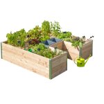 Potager composteur en bois mon petit potager keyhole grand modèle - 175 x 170 x 48 cm Potager composteur en bois mon petit potager keyhole grand modèle - 175 x 170 x 48 cm
