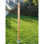 Poteau carr lamell coll pour treillis 7x17x180 cm