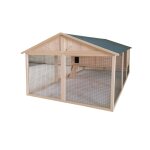 Poulailler charlie de 5, 3 m en bois avec enclos