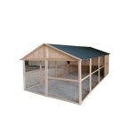 Poulailler charlie de 8, 5 m² en bois avec volière Poulailler charlie de 8, 5 m² en bois avec volière