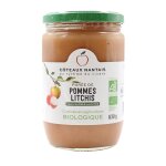 Pur�e bio pommes litchis c�teaux nantais - 630 g