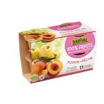 Pure de fruits pomme pche bio - 4 x 100 g