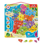 Puzzle france magn�tique 36x36 cm 7 - 12 ans